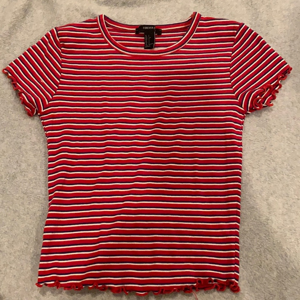 Forever 21 lettuce edge top